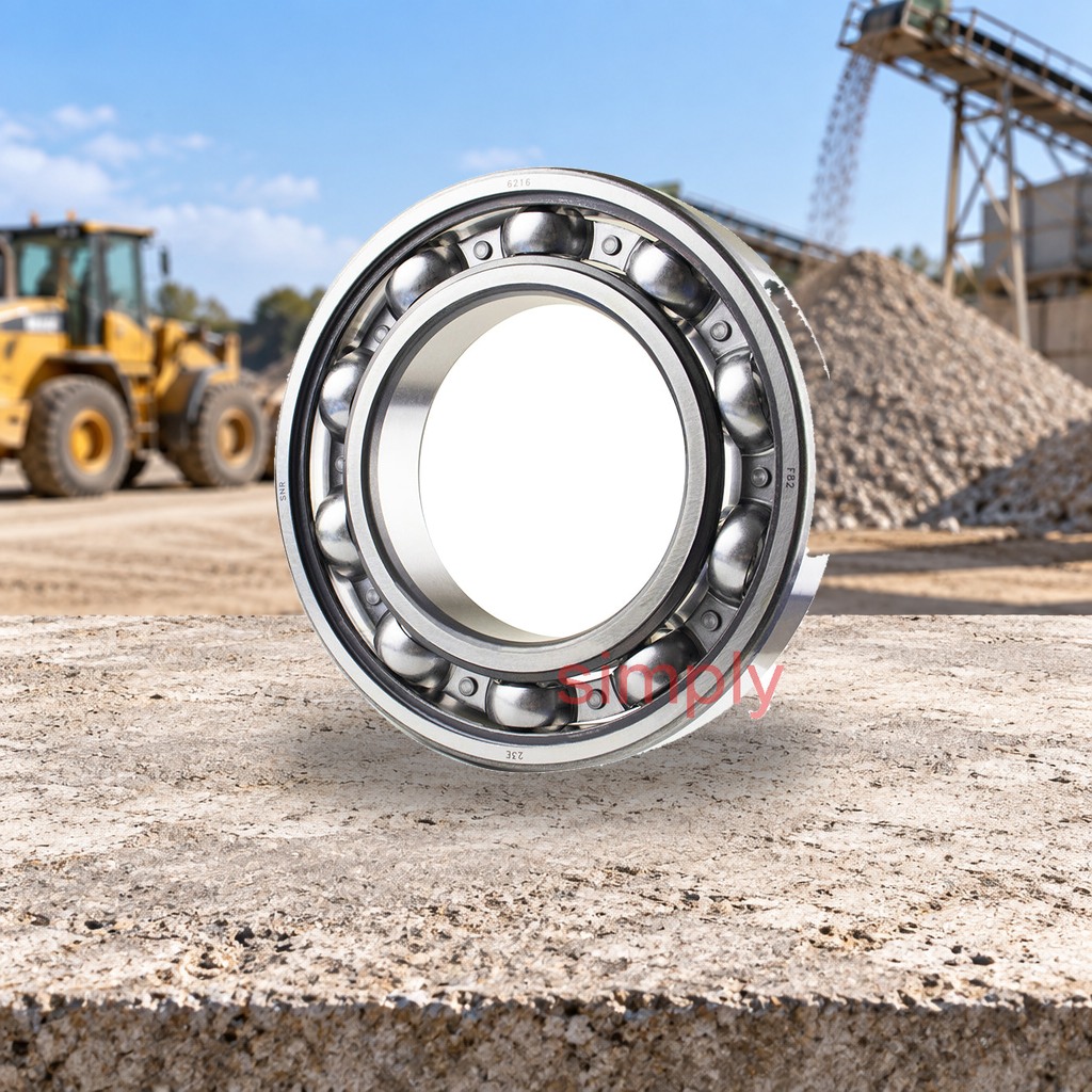 Vòng bi bạc đạn 6216 80x140x26mm NTN — Ảnh thực tế 4 — Lắp đặt thực tế