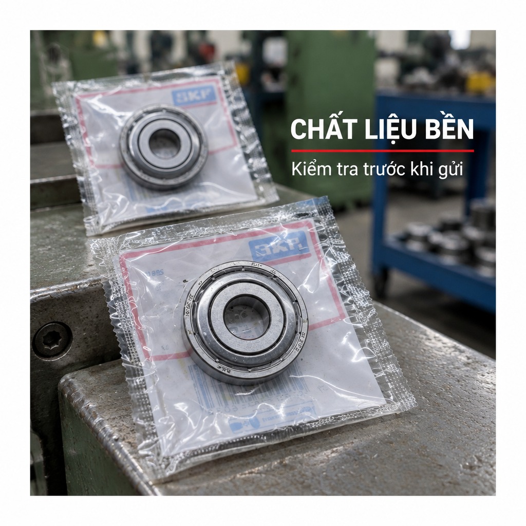 Vòng bi bạc đạn 16100 10x28x8mm SKF — Ảnh phong cách — Chất liệu