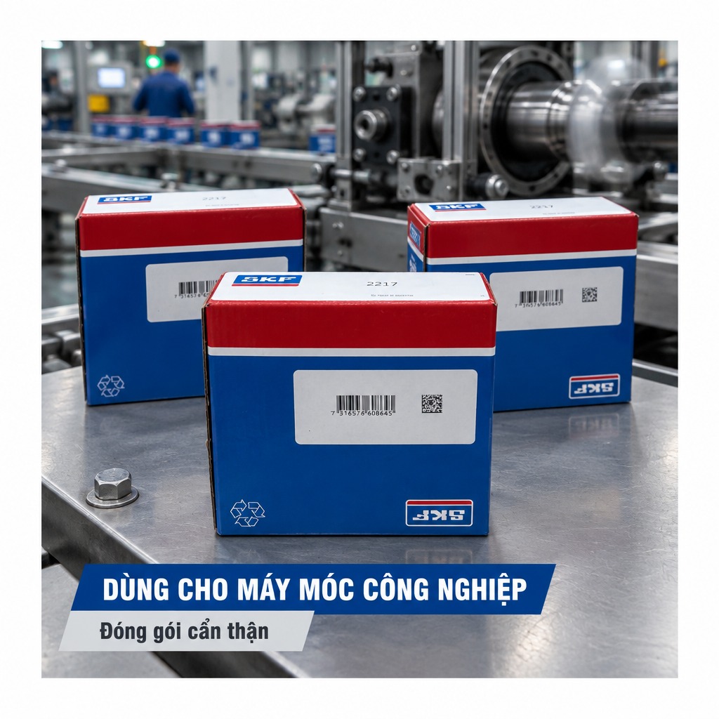 Vòng bi bạc đạn 2217 85x150x36mm SKF — Ảnh phong cách — Bối cảnh thực tế