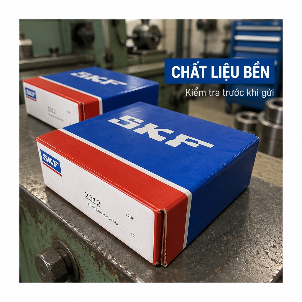 Vòng bi bạc đạn 2312 60x130x46mm SKF — Ảnh phong cách — Chất liệu