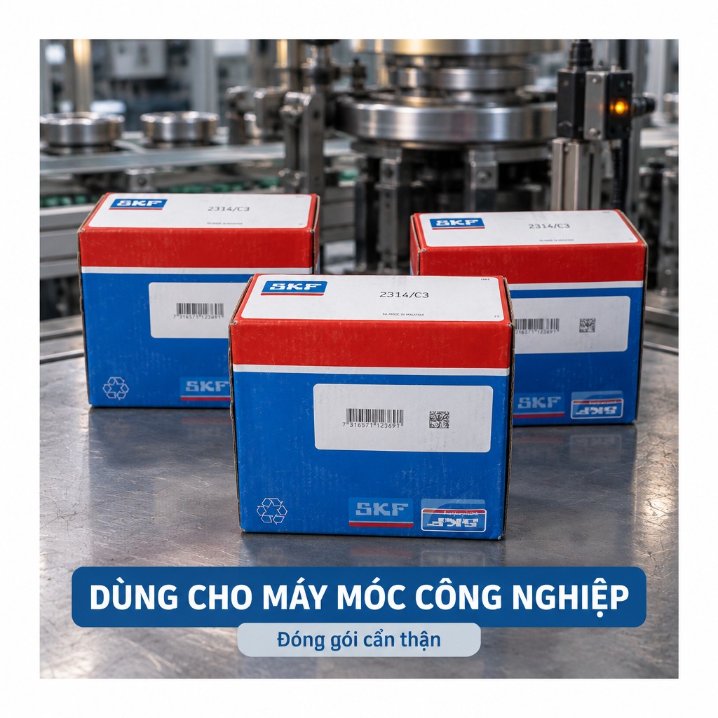 Vòng bi bạc đạn 2314 70x150x51mm SKF — Ảnh phong cách — Bối cảnh thực tế