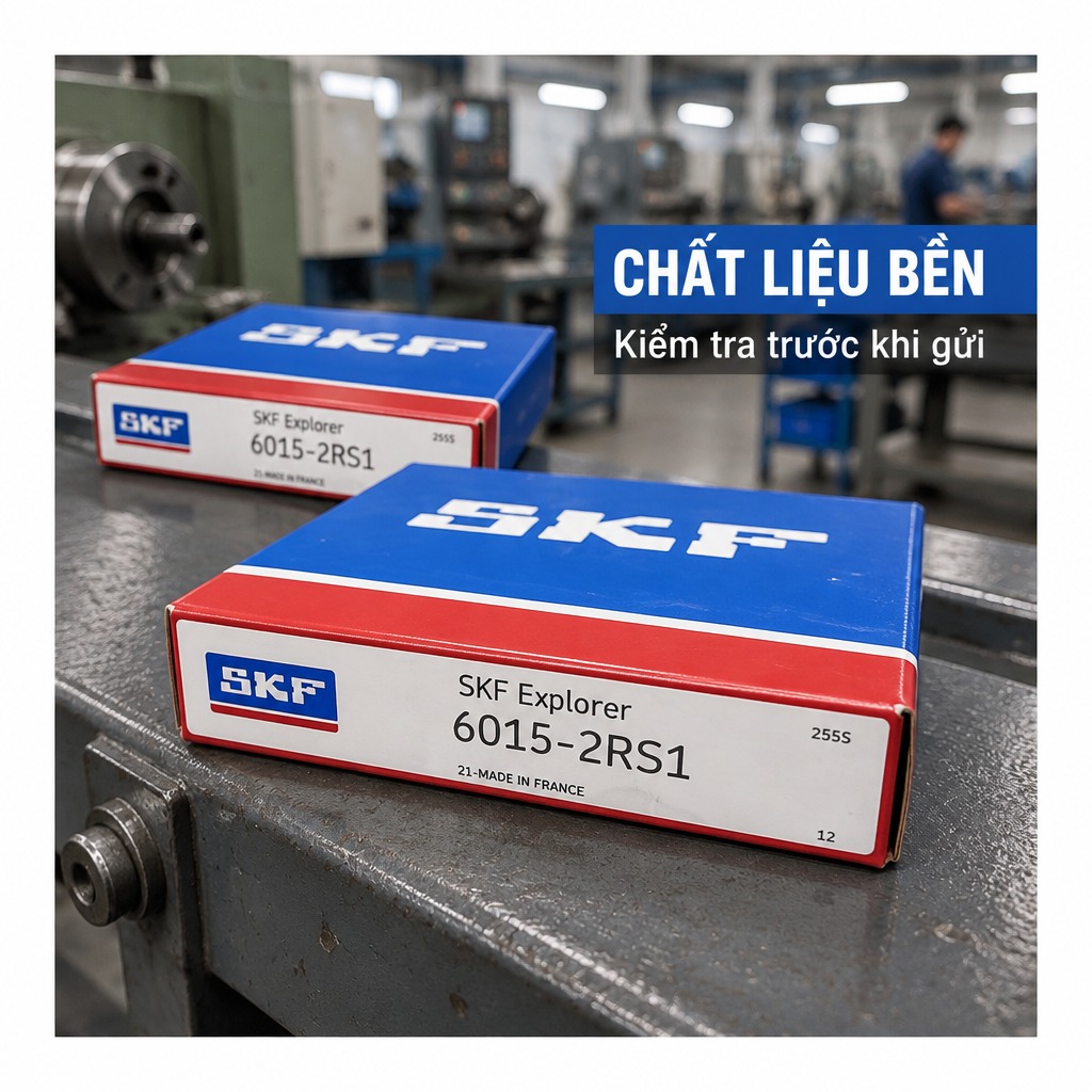 Vòng bi bạc đạn 6015 75x115x20mm SKF — Ảnh phong cách — Chất liệu