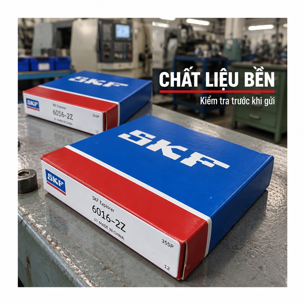 Vòng bi bạc đạn 6016 80x125x22mm SKF — Ảnh phong cách — Chất liệu