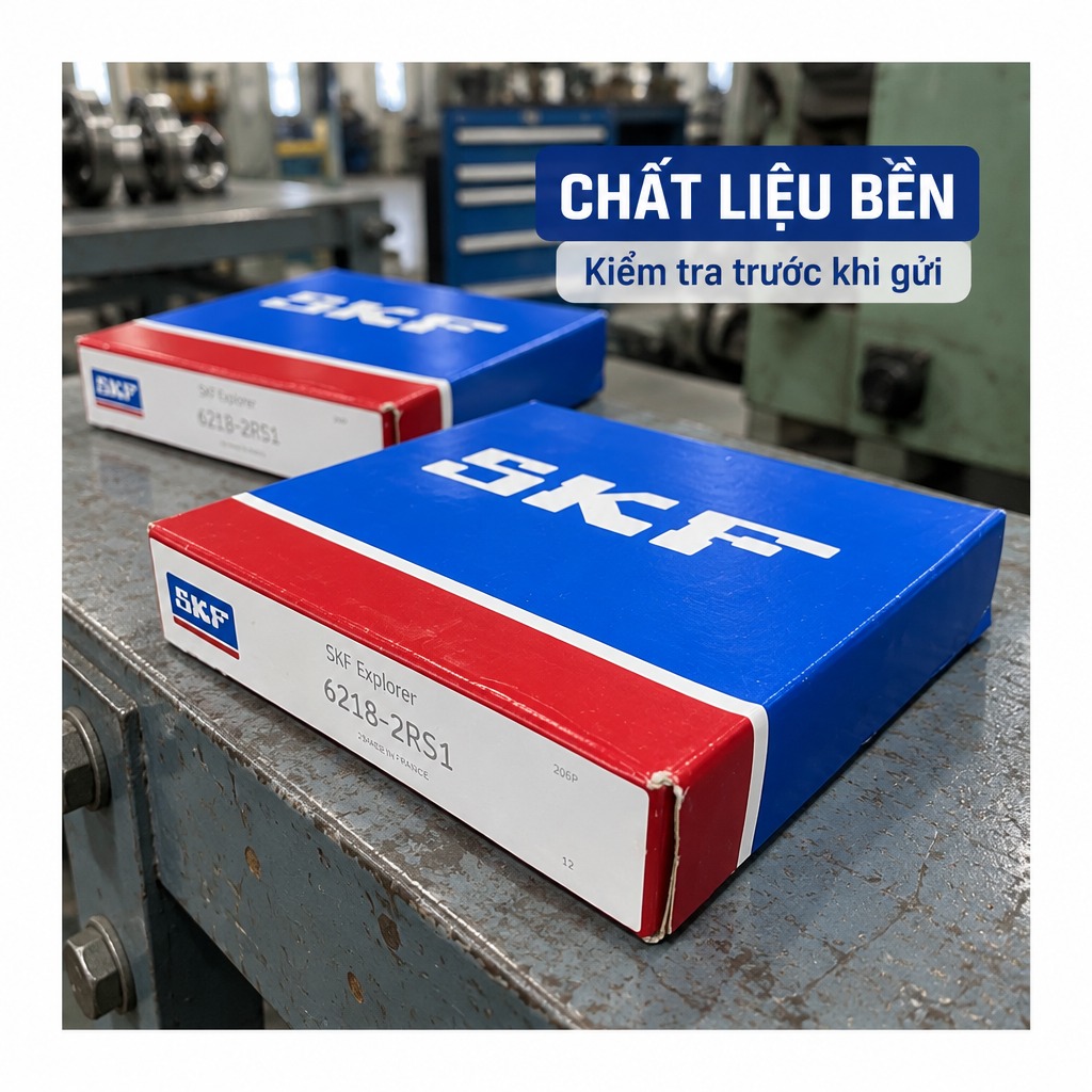 Vòng bi bạc đạn 6218 90x160x30mm SKF — Ảnh phong cách — Chất liệu