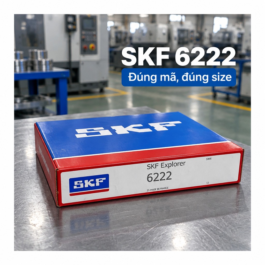 Vòng bi bạc đạn 6222 110x200x38mm SKF — Ảnh phong cách — Ảnh bìa