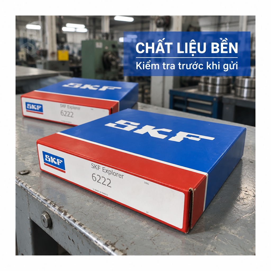 Vòng bi bạc đạn 6222 110x200x38mm SKF — Ảnh phong cách — Chất liệu