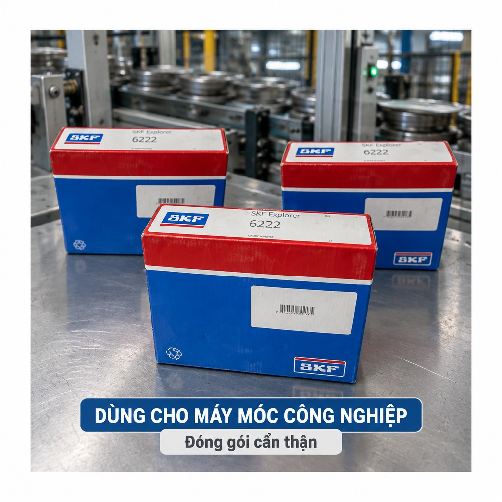 Vòng bi bạc đạn 6222 110x200x38mm SKF — Ảnh phong cách — Bối cảnh thực tế