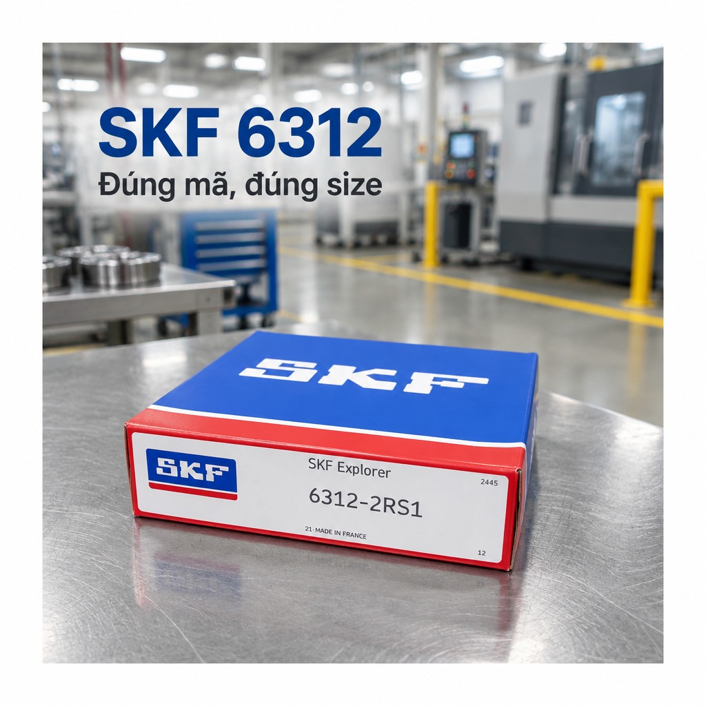 Vòng bi bạc đạn 6312 60x130x31mm SKF — Ảnh phong cách — Ảnh bìa
