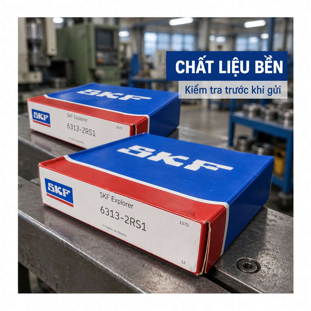 Vòng bi bạc đạn 6313 65x140x33mm SKF — Ảnh phong cách — Chất liệu
