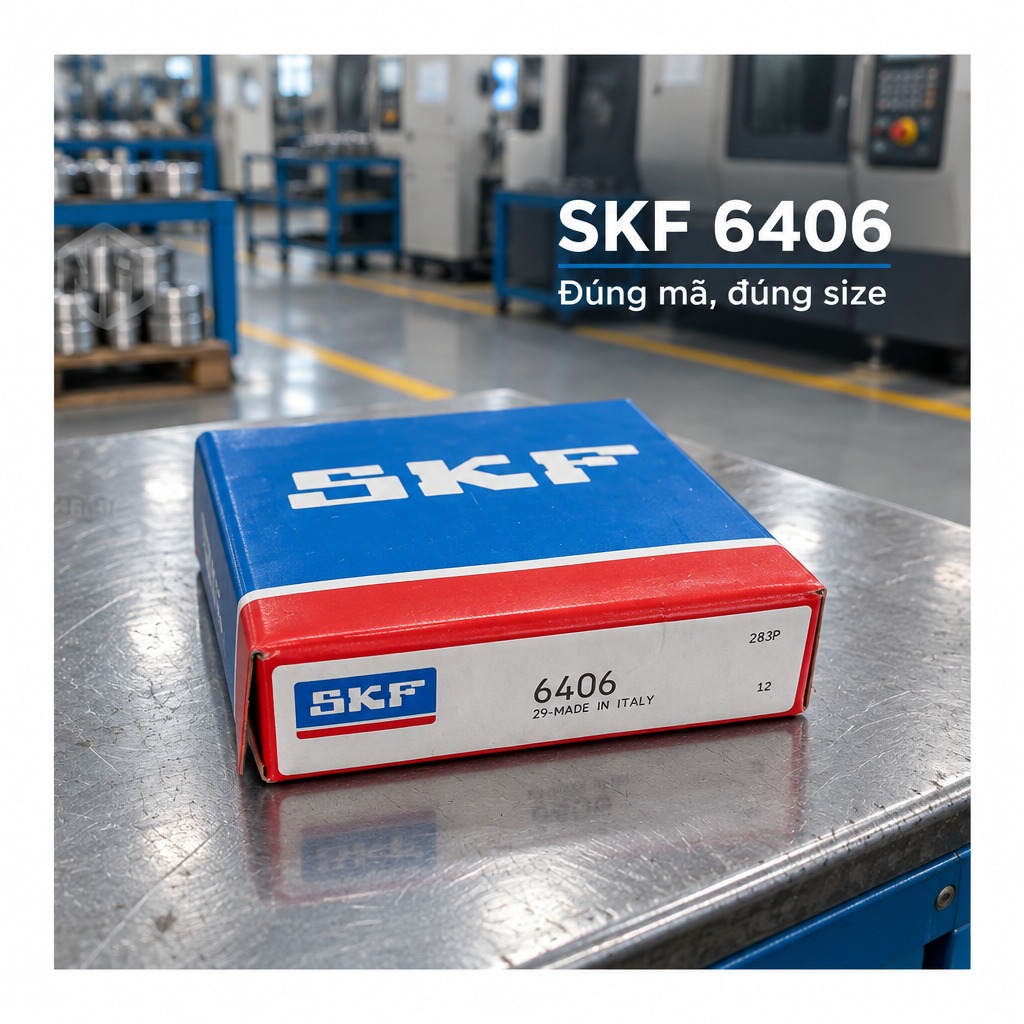 Vòng bi bạc đạn 6406 30x90x23mm SKF — Ảnh phong cách — Ảnh bìa