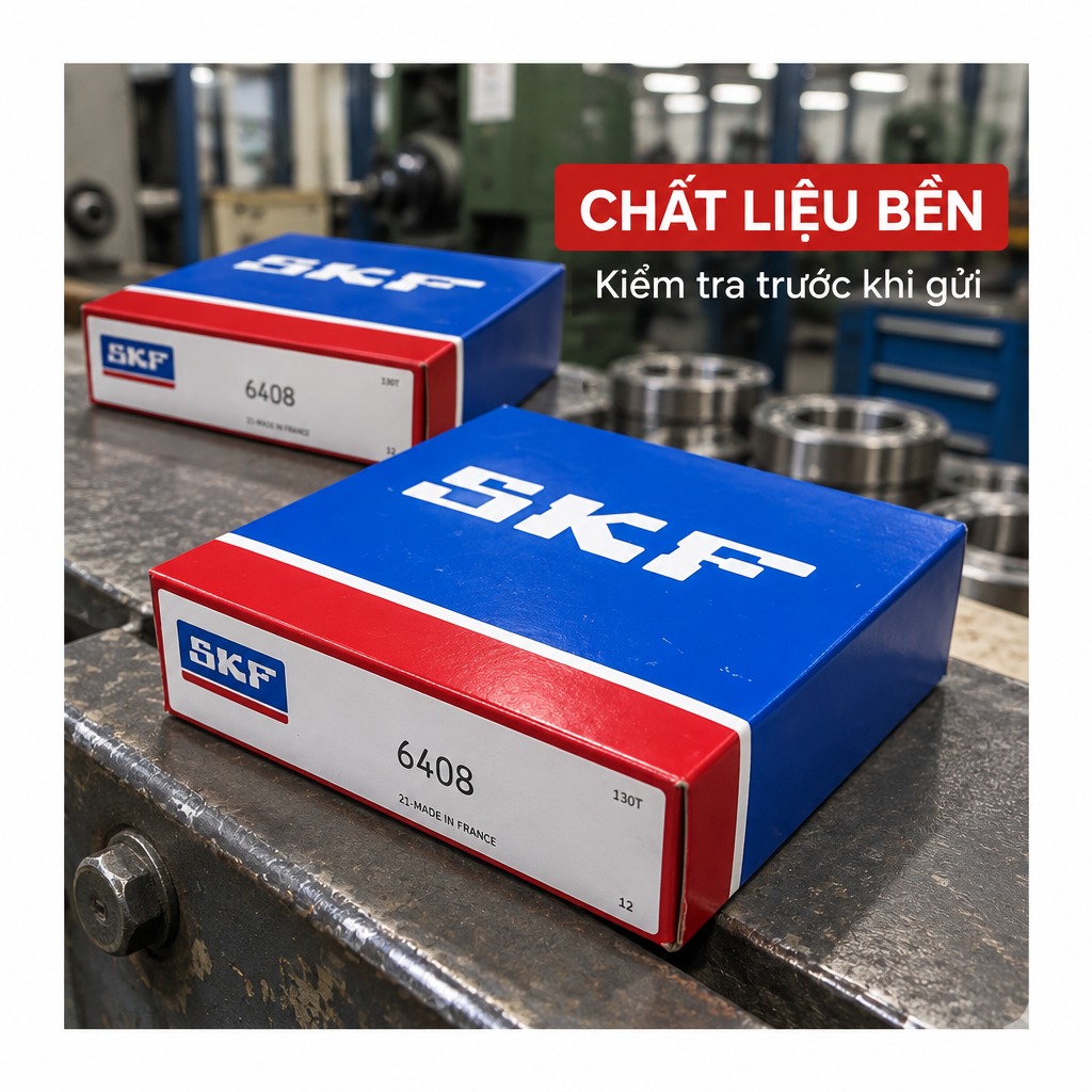 Vòng bi bạc đạn 6408 40x110x27mm SKF — Ảnh phong cách — Chất liệu