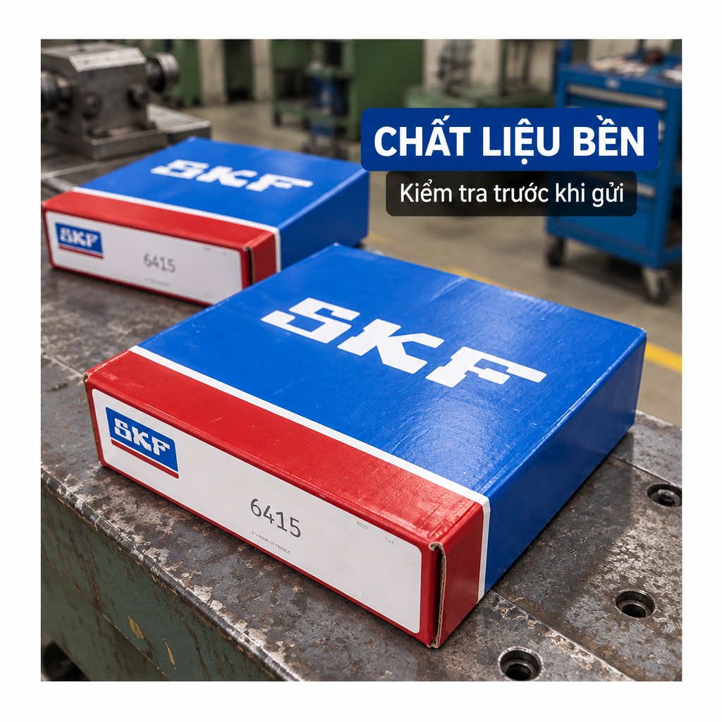 Vòng bi bạc đạn 6415 75x190x45mm SKF — Ảnh phong cách — Chất liệu