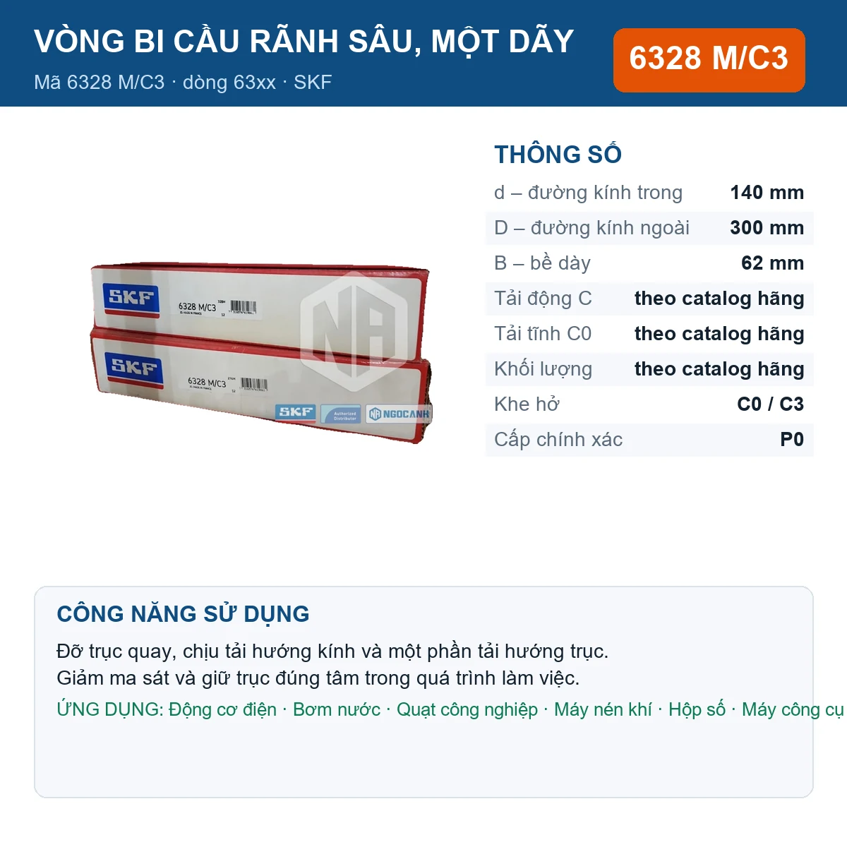 Vòng bi 6328 M/C3