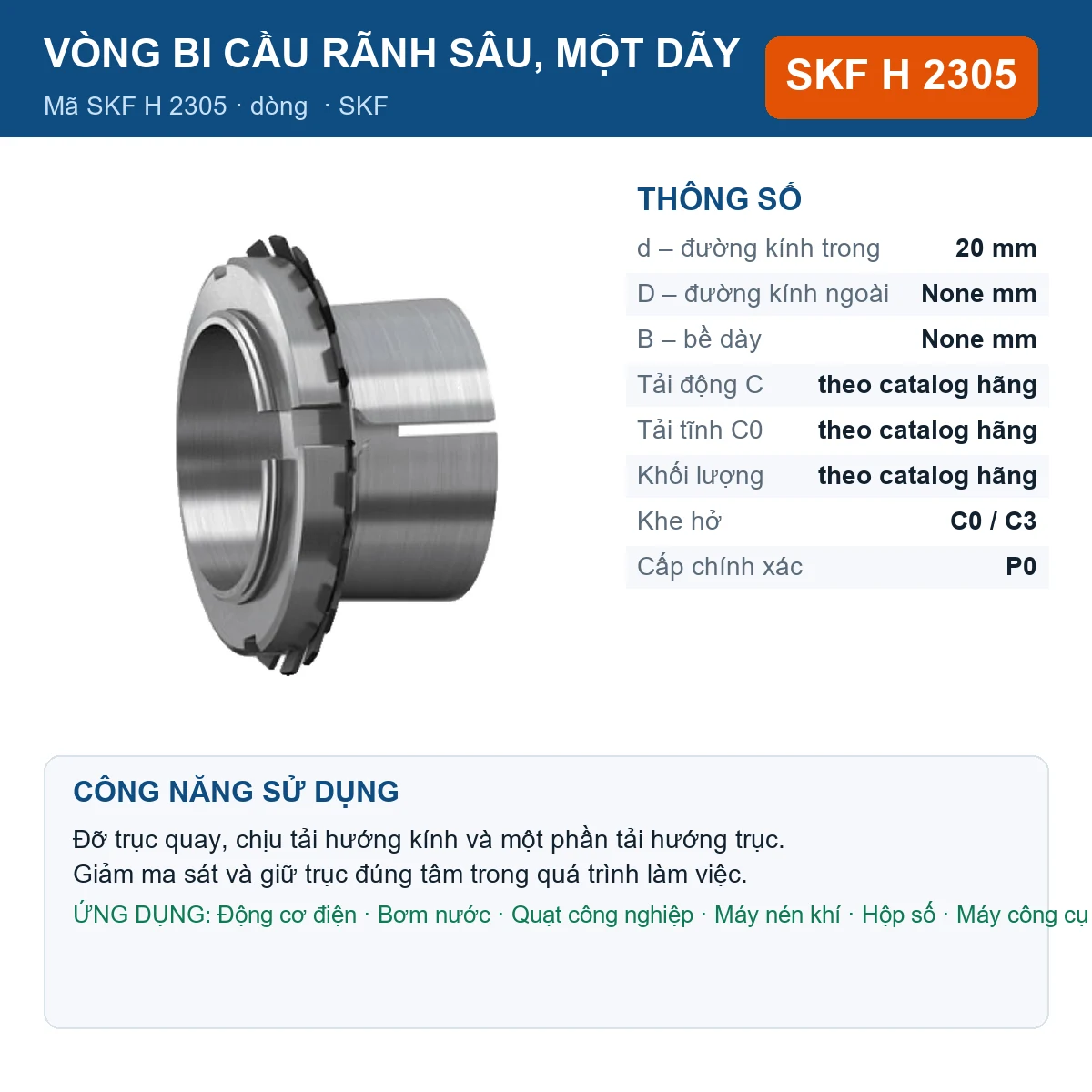 Vòng bi H 2305